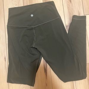 Lululemon Dark Olive Leggings Size 6